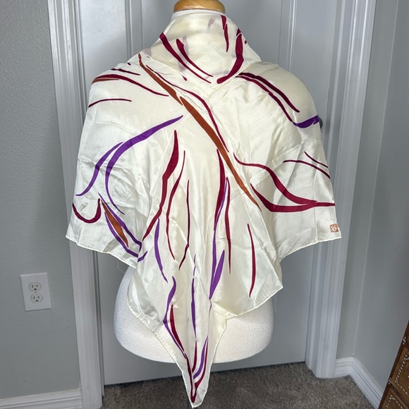 Vintage Silk Anne Klein Scarf - Picture 1 of 5